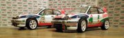 Oba týmové vozy TOYOTA COROLLA WRC 1998 Káti a Káji.