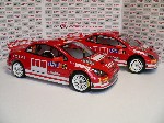 2008 - oba týmové vozy Peugeot 307 WRC 05